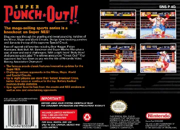 Super Punch-Out!! (USA) box cover back